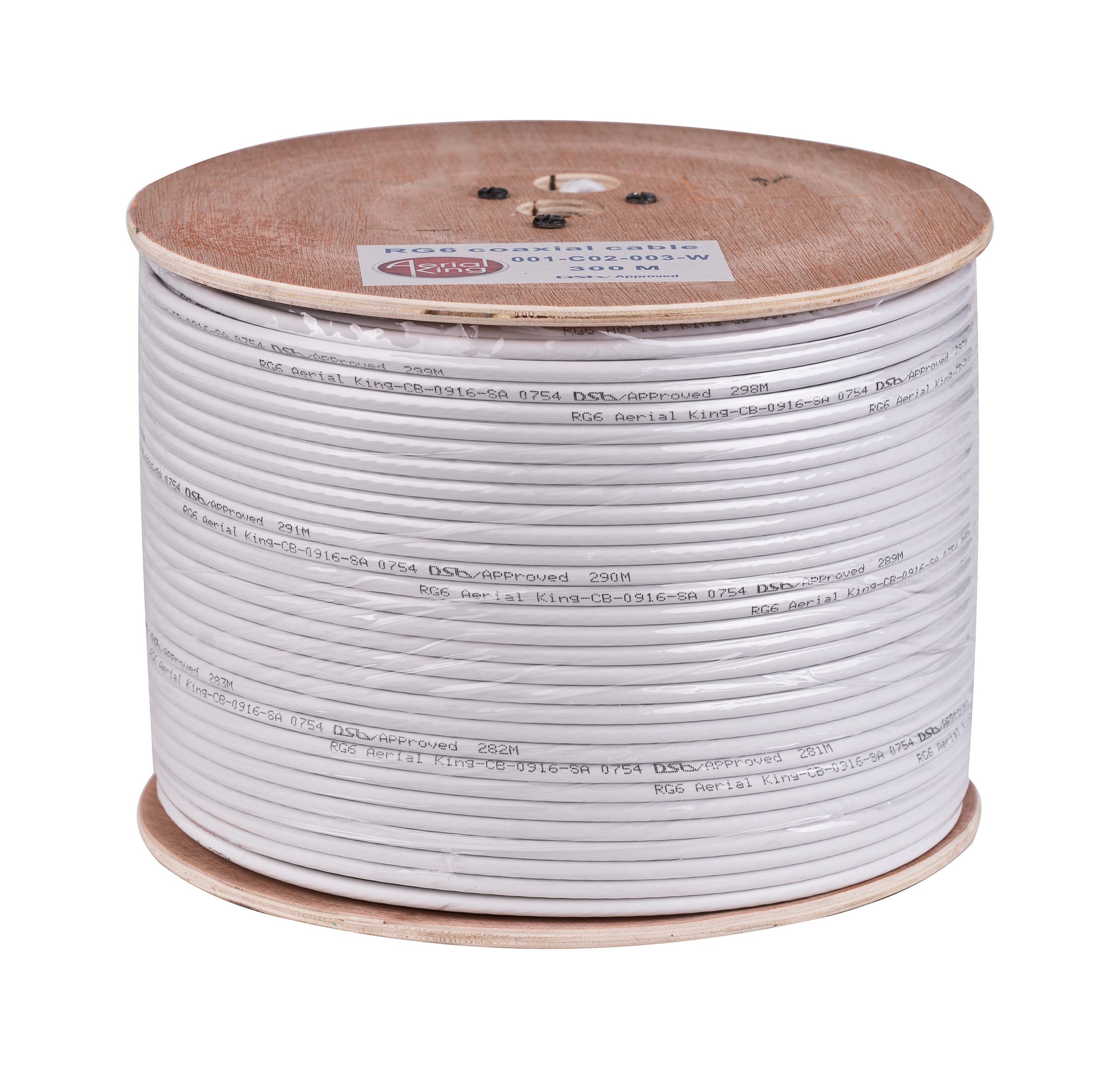 Cable Rg6 White (300M)64 Braid