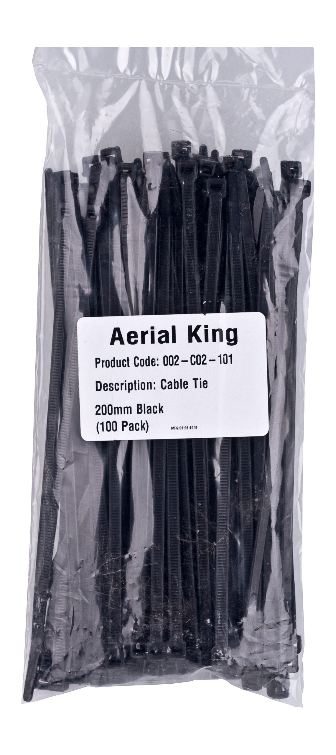 Cable Tie 205Mm Black (100/Pack)