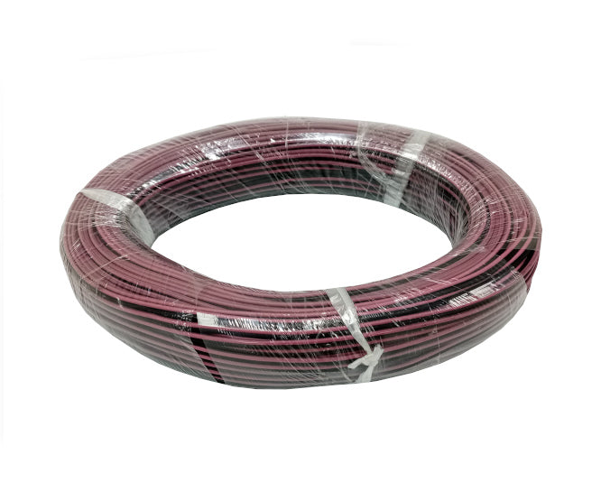 0.5mm Twin Flex Cable Pink/Black 65m/Roll 02786 Br