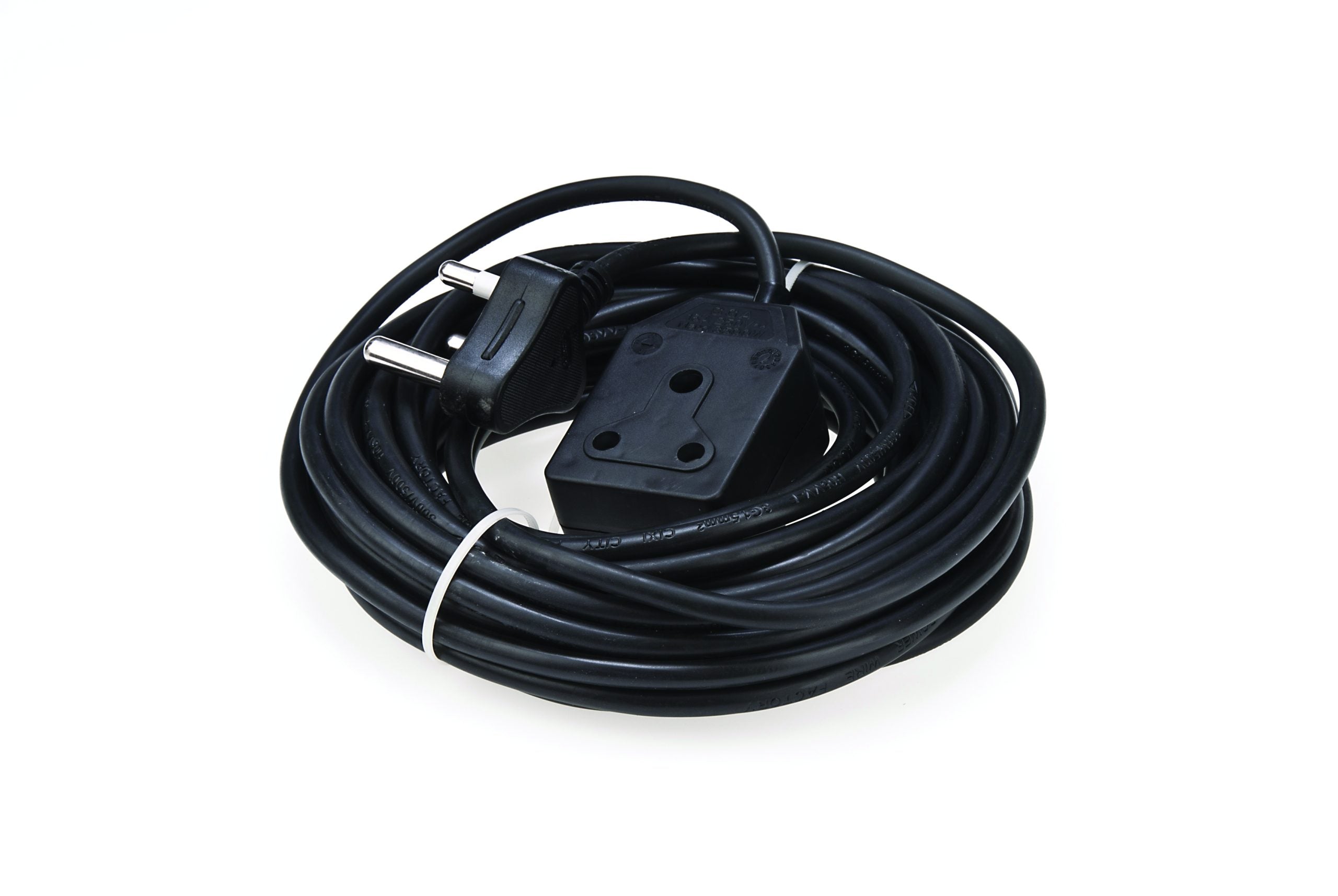 16A  Electrical Ext Lead 10M Black