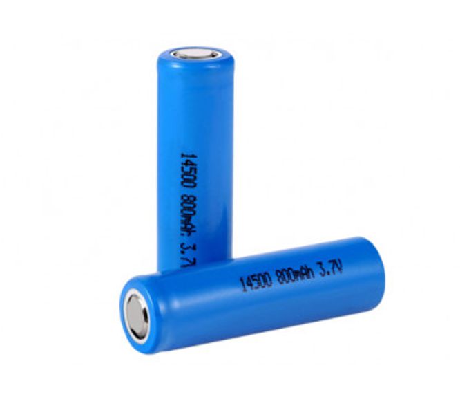 Batt Li Ion 3.7 V 800m Ah Aa Size Flat Top Recharge 14x500mm Icr14500 E 750