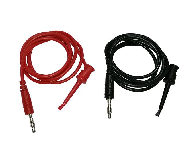 Ic Test Lead Clip To Clip Set Red & Black 1 M 190135