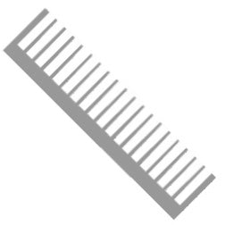 Heatsink 200 Wide Comb 34670 Mill 300mm Long Debulk 38555 6063 T6