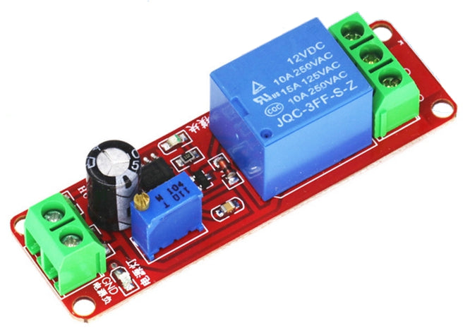 Delay On / Timer 555 Relay Module 12 Vdc Adjustable 0 10 Sec Hw 010