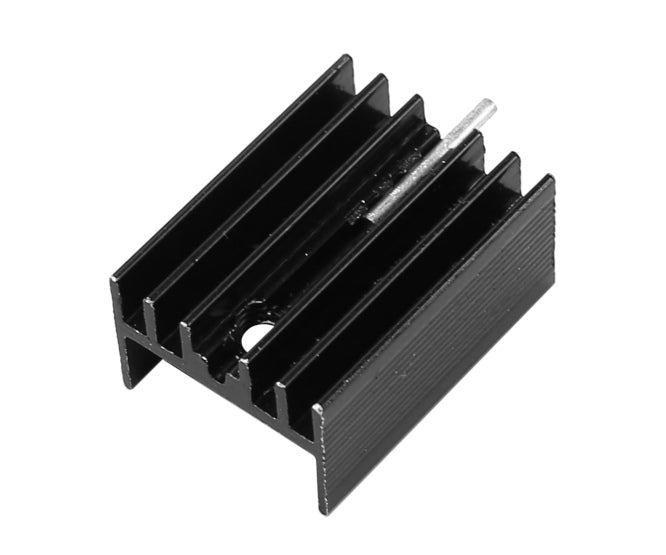 Heatsink To220 15x10x25 W/Pin 6063 Black