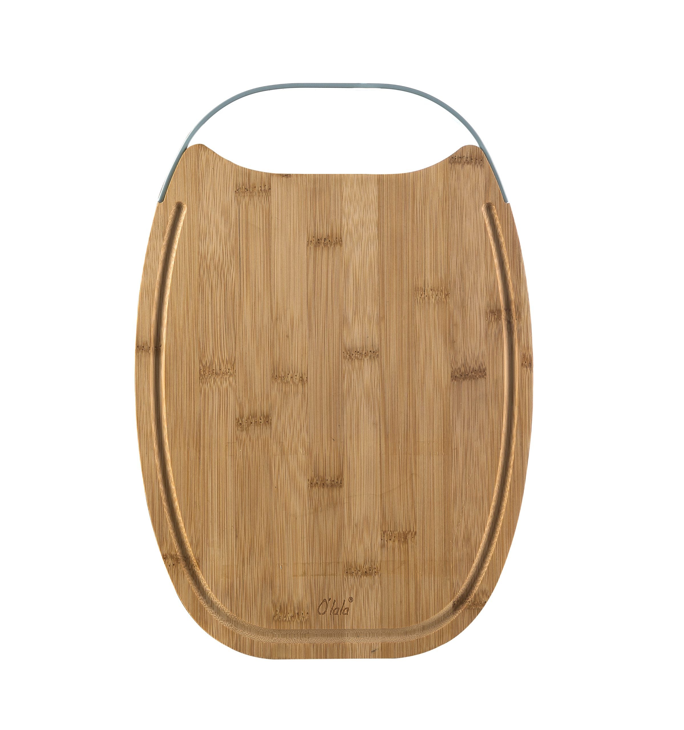 Bamboo Cutting Board L/Blue