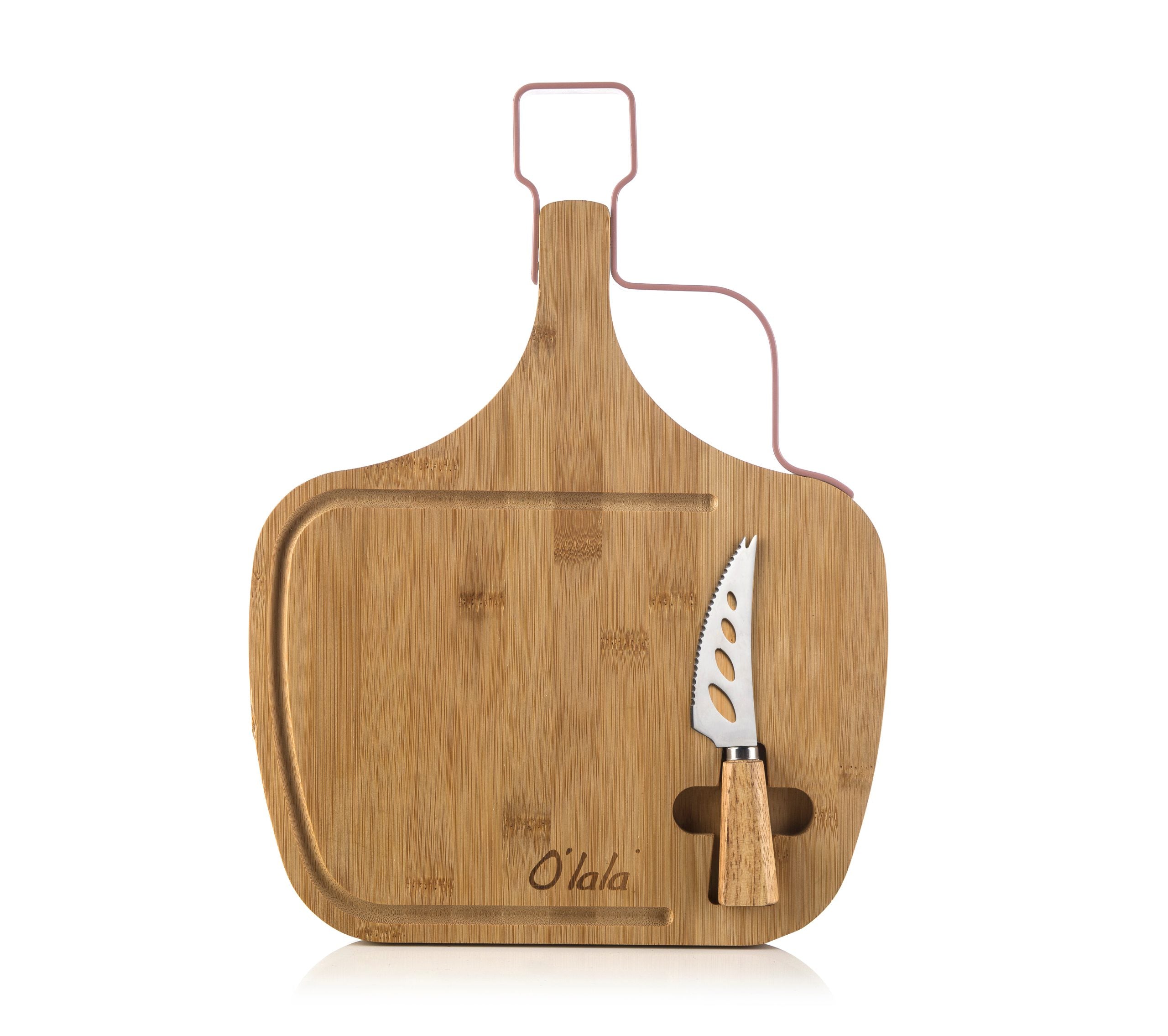 Bamboo Cheese Board D/Pink