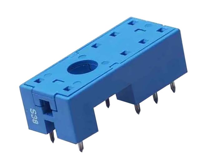 Relay Socket Socket Blue For 40/44 Series Pcb Mnt 95.15.2 Sma