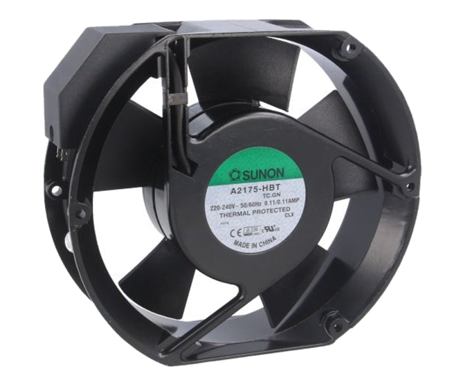 Axial Fan 220 V 172x151x51mm Bal Oval 203 Cfm Term A2175 Hbt.Tc.Gn