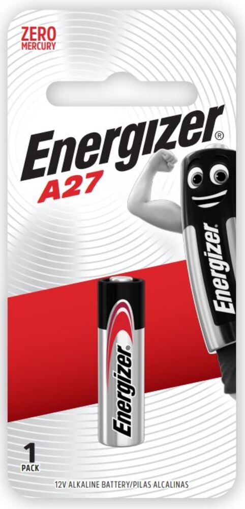 Energizer 12 V Alkaline Battery 1 Pack: A27 (Moq12)