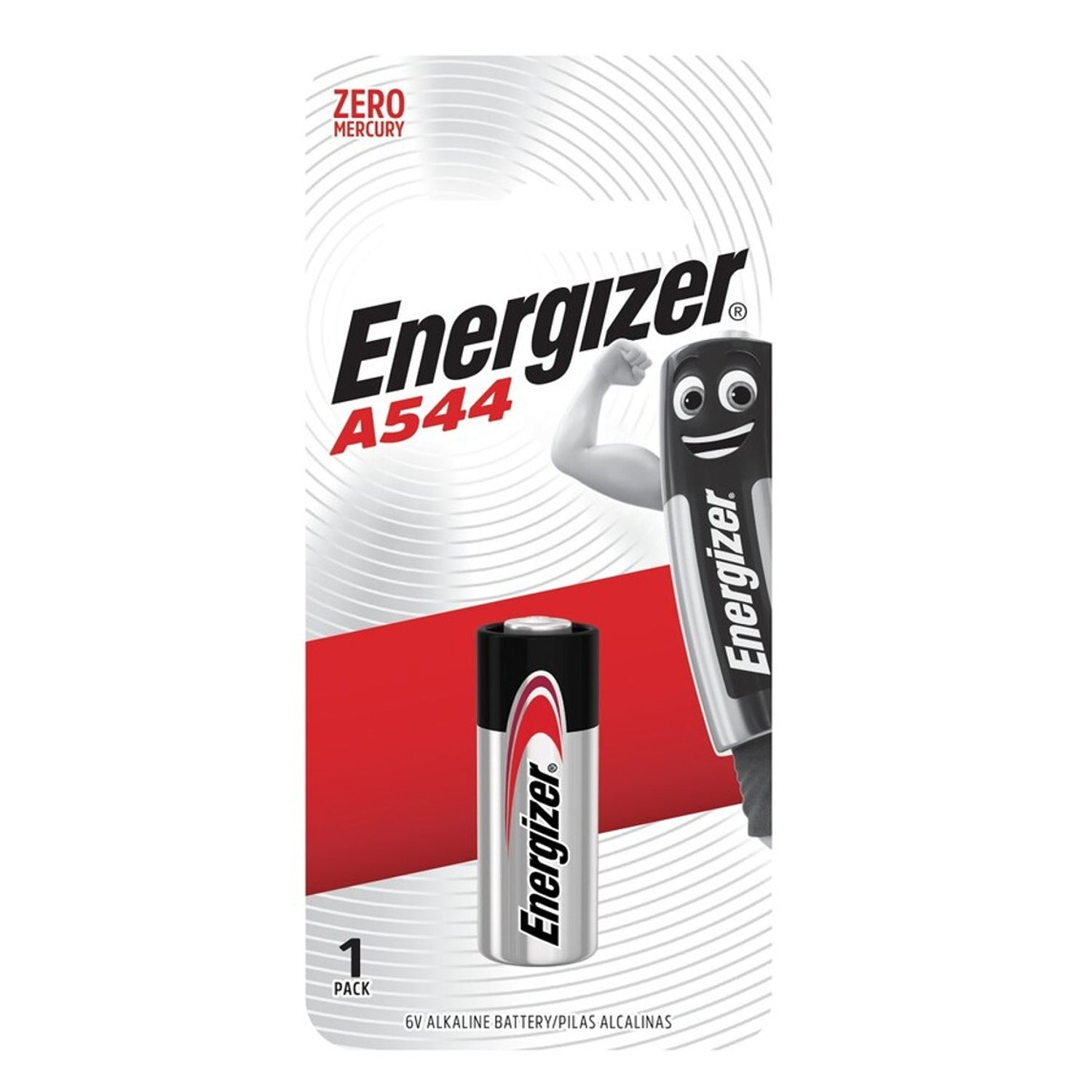 Energizer 6 V Alkaline Battery 1 Pack: A544 (Moq 6)