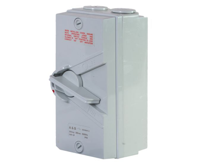 Isolator 63 A 3 P Weatherproof Lockable Abis363 N