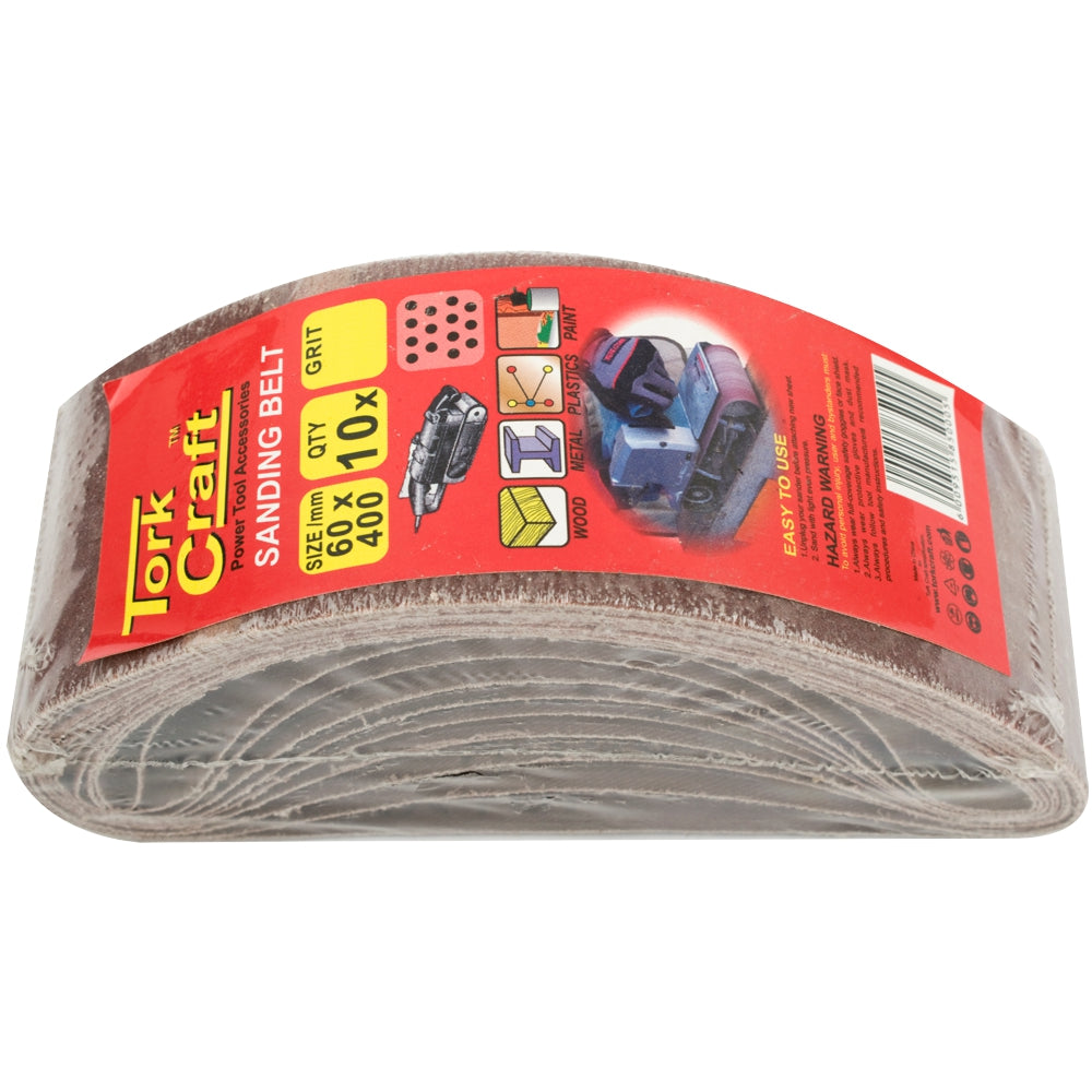 Sanding Belt 60 X 400 Mm 40 Grit 10/Pack (For Triton Palm Sander)