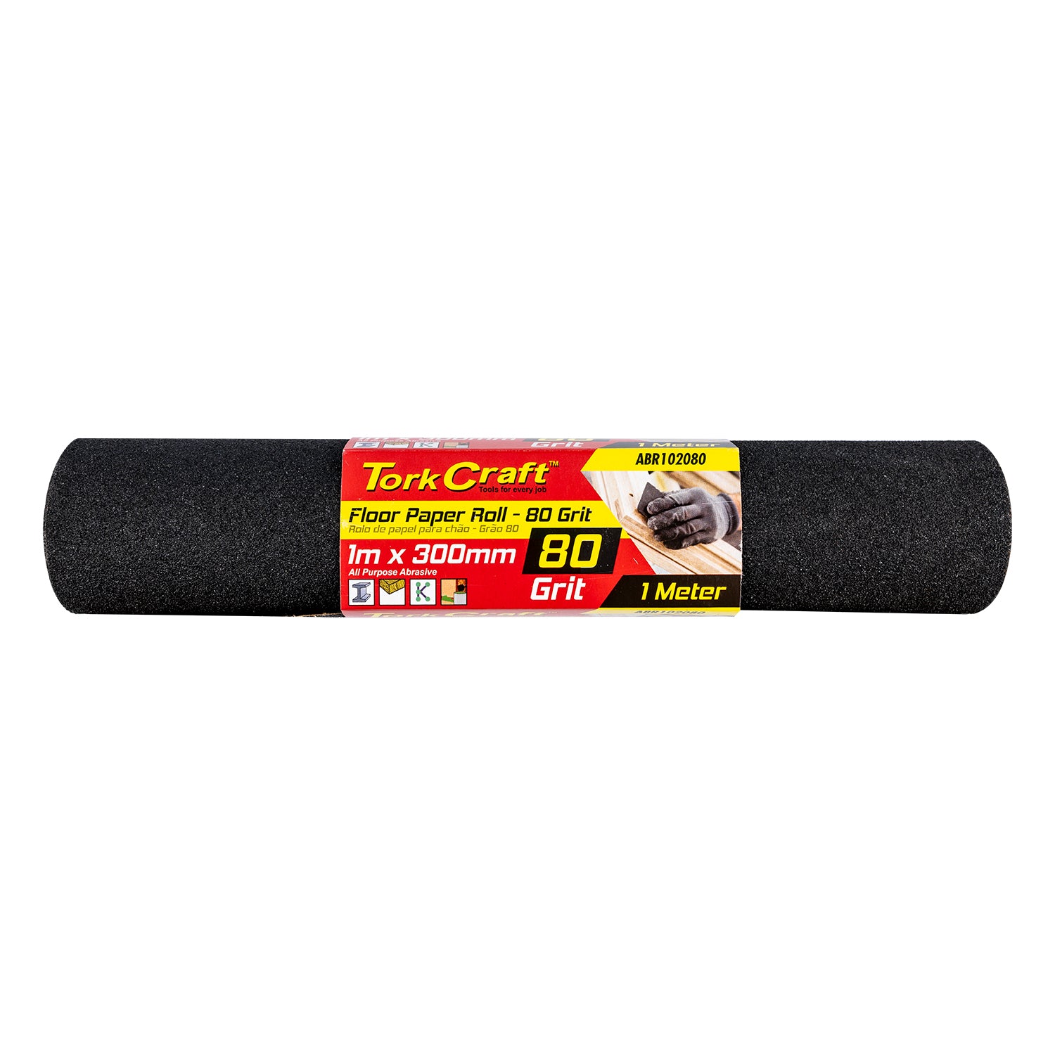 Floor Paper Roll 300 Mm X 1 M 80 Grit