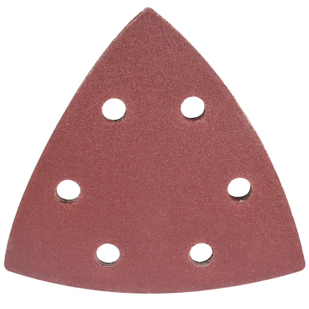 Sanding Triangle Sheet 120 Grit 94 X94 X94 Mm 5/Pack W/Holes Hook & Loop