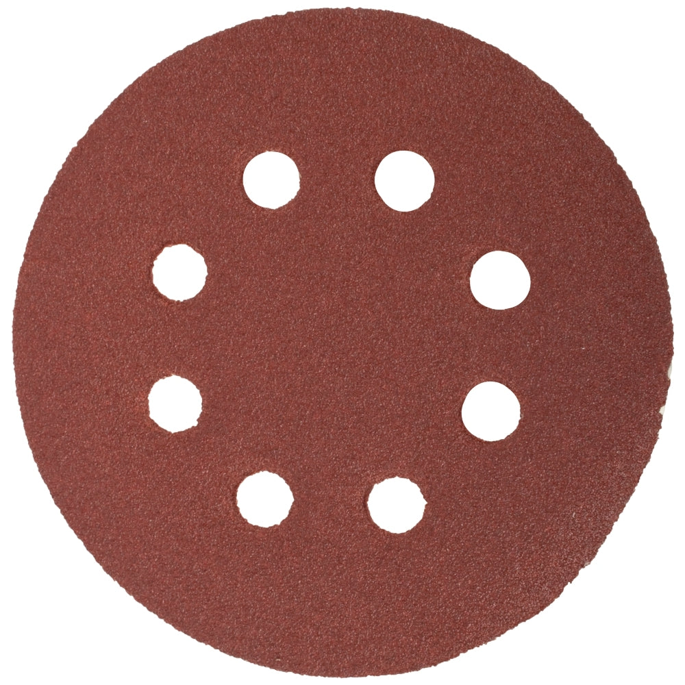 Sanding Disc 125 Mm 60 Grit With Holes 10/Pk Hook And Loop