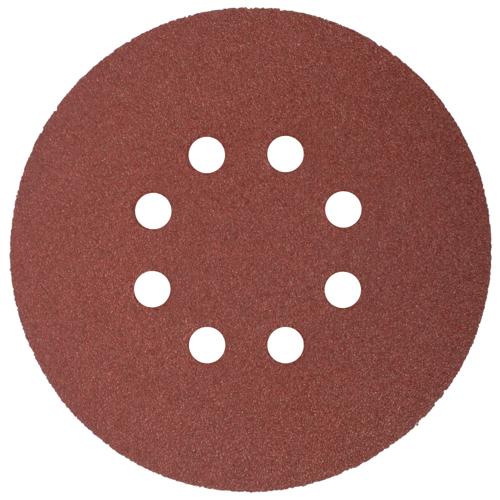 Sanding Disc 150 Mm 60 Grit With Holes 10/Pk Hook And Loop