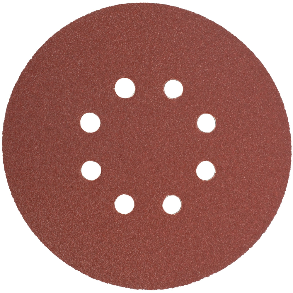 Sanding Disc 150 Mm 80 Grit With Holes 10/Pk Hook And Loop