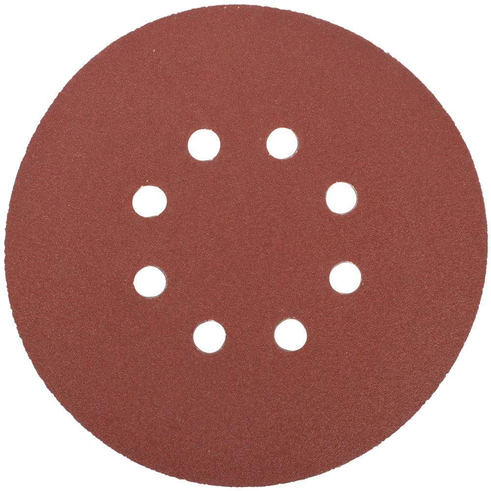 Sanding Disc 150 Mm 120 Grit With Holes 10/Pk Hook And Loop