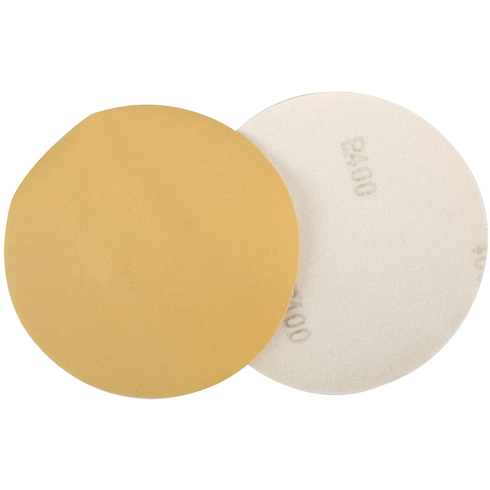 Gold Disc (50 Pieces) 400 Grit 150 Mm Without Hole Hook And Loop