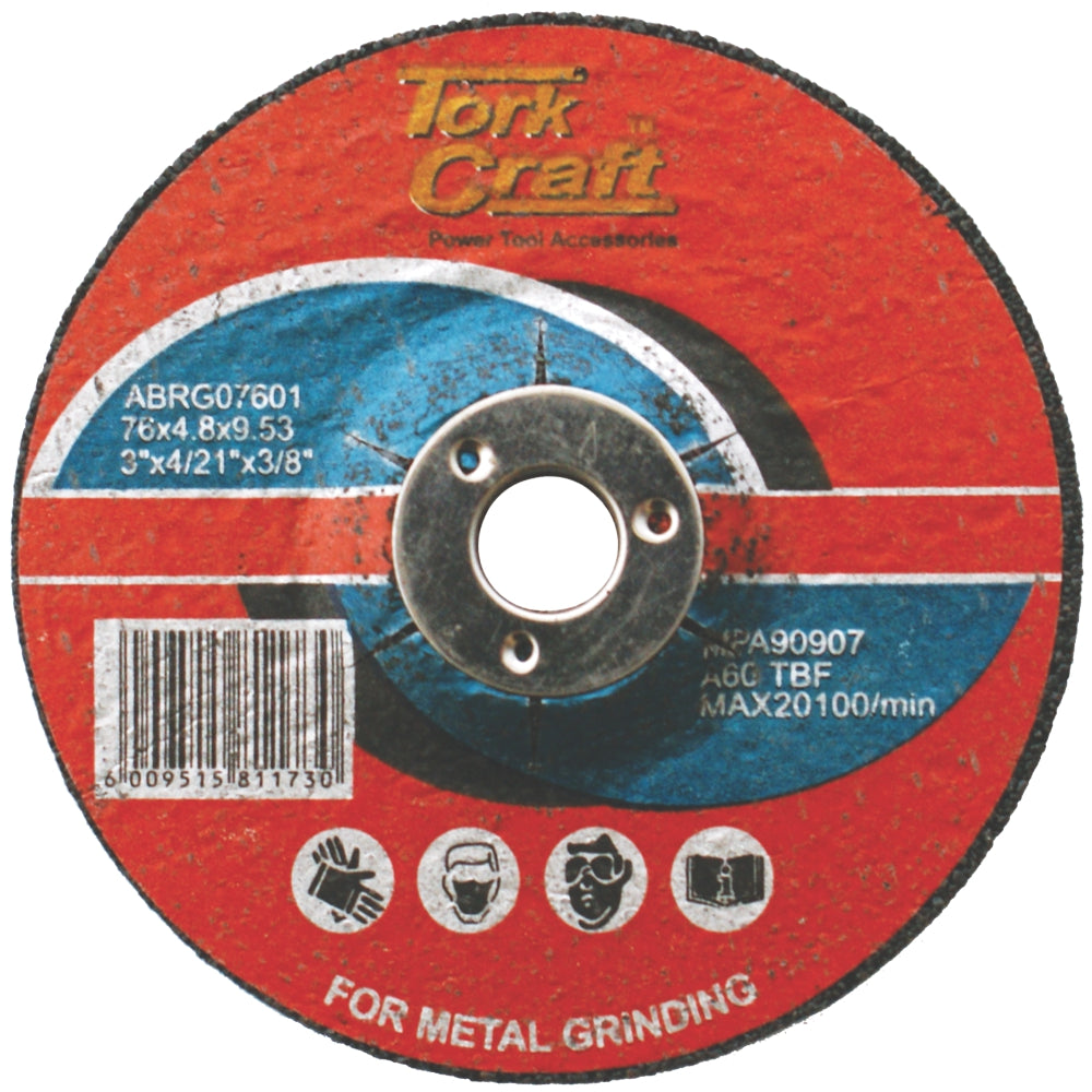 Abrasive Grinding Wheel For Steel 76 X 4.8 X 9.53