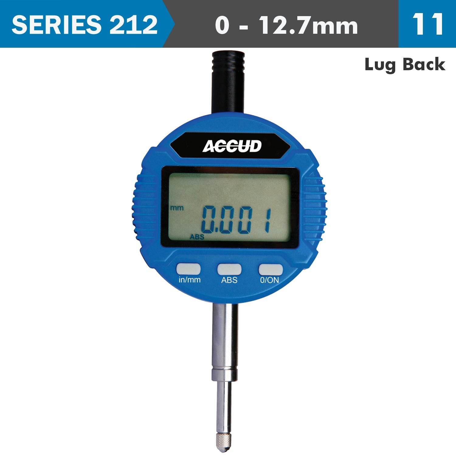 Digital Indicator Lug Back 12.7 Mm/0.5'