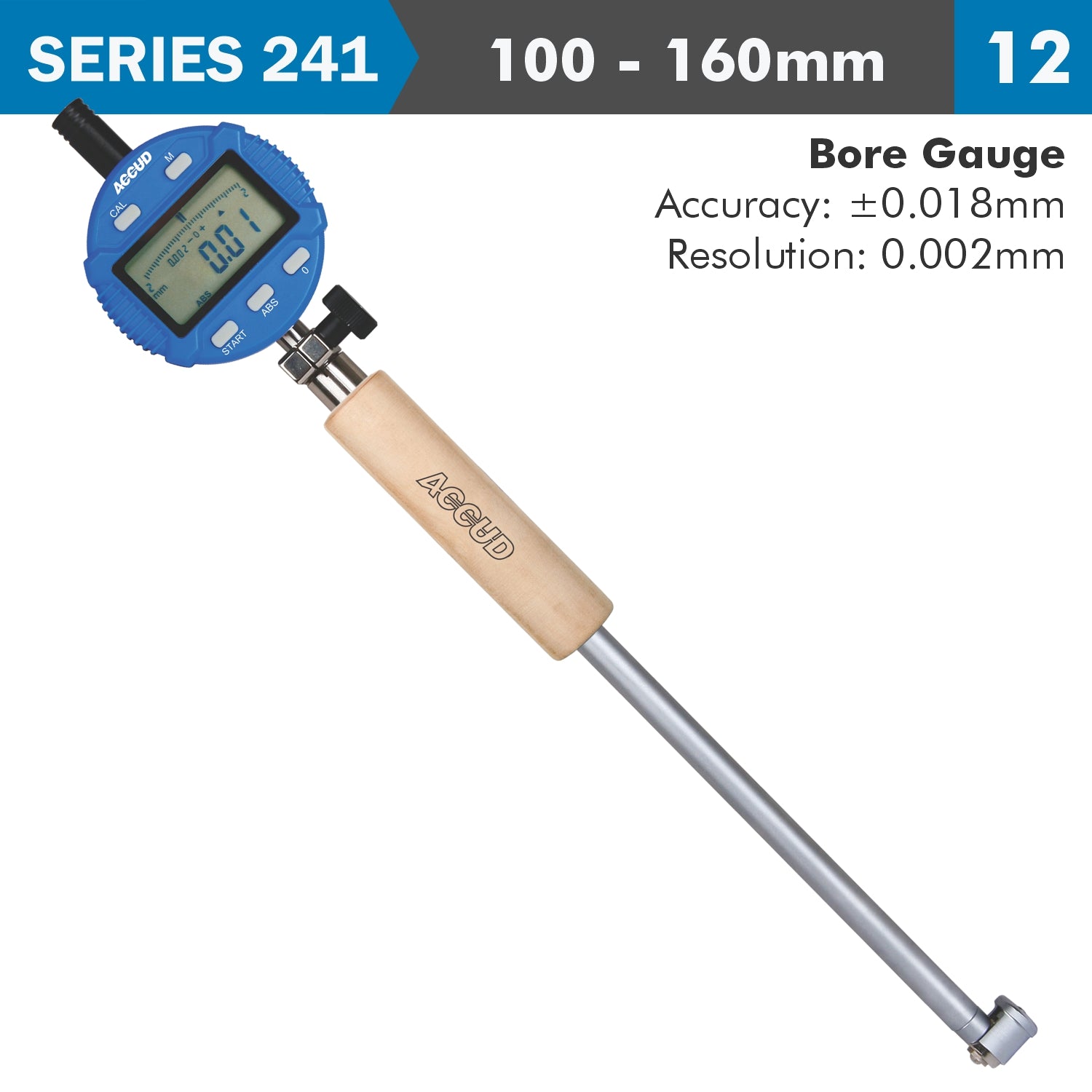 Dig. Bore Gauge 100 160 Mm 0.018 Mm Acc. 0.001 Mm Grad.