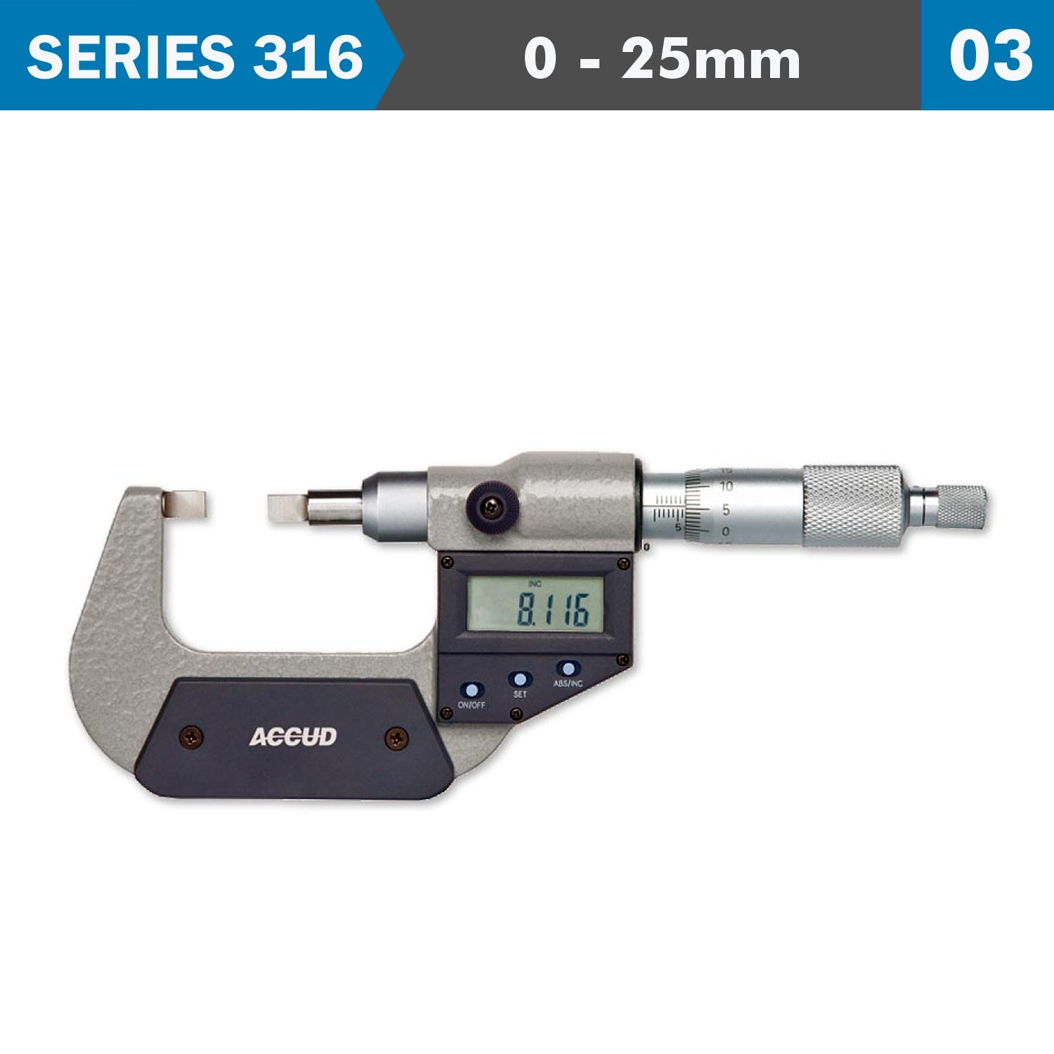 Digital Protractor Blade Micrometer 0 25 Mm/0 1'