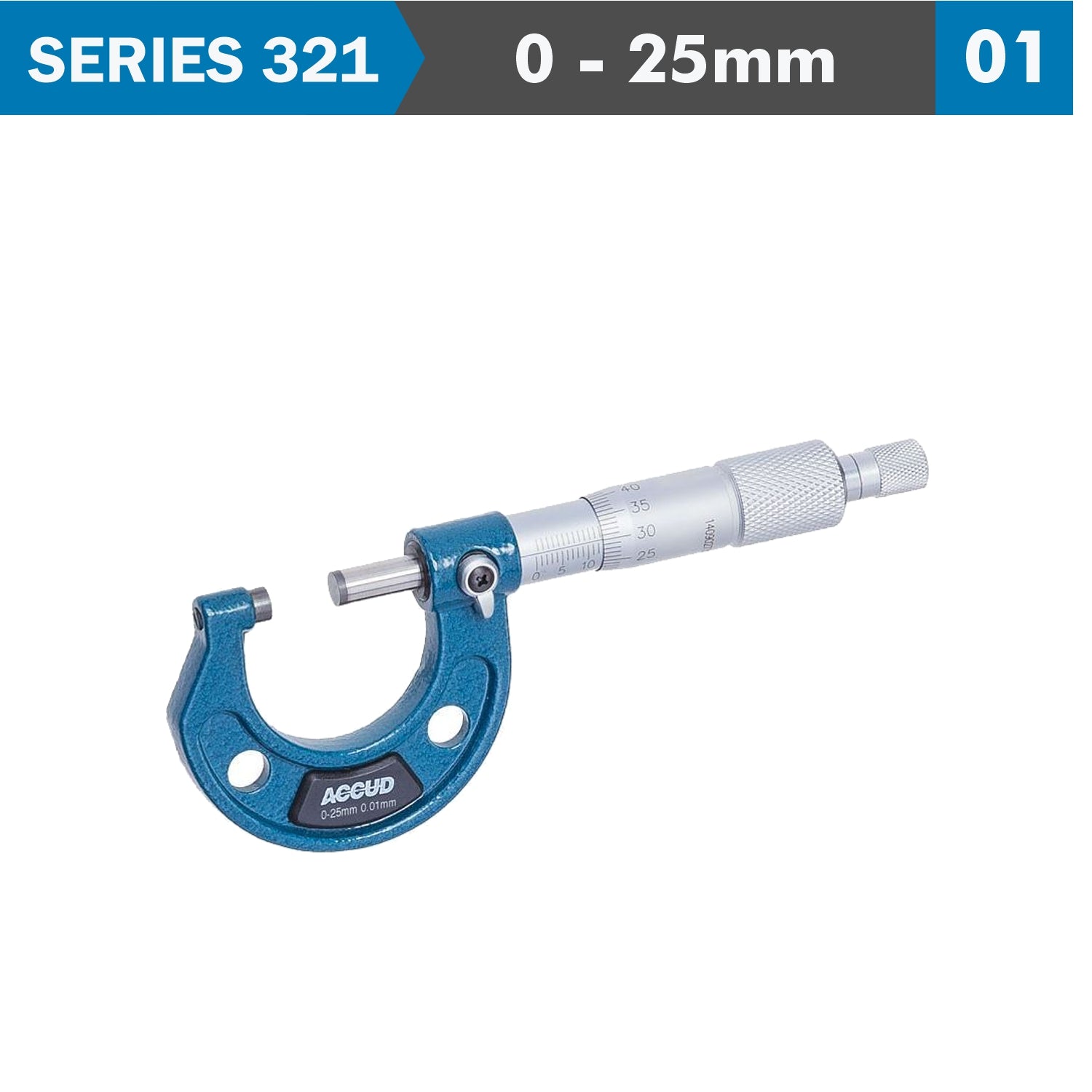 Outside Micrometer 25 Mm 0.004 Mm Acc. 0.01 Mm Grad.