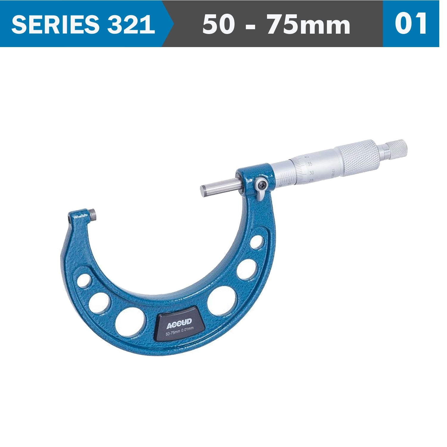 Outside Micrometer 50 75 Mm 0.005 Mm Acc. 0.01 Mm Grad.