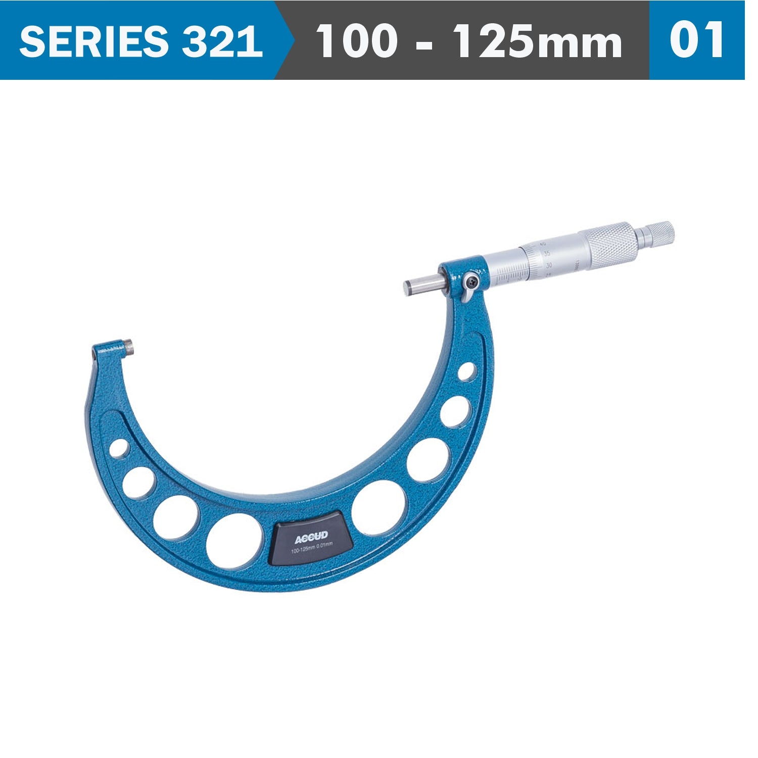 Outside Micrometer 100 125 Mm 0.006 Mm Acc. 0.01 Mm Grad.