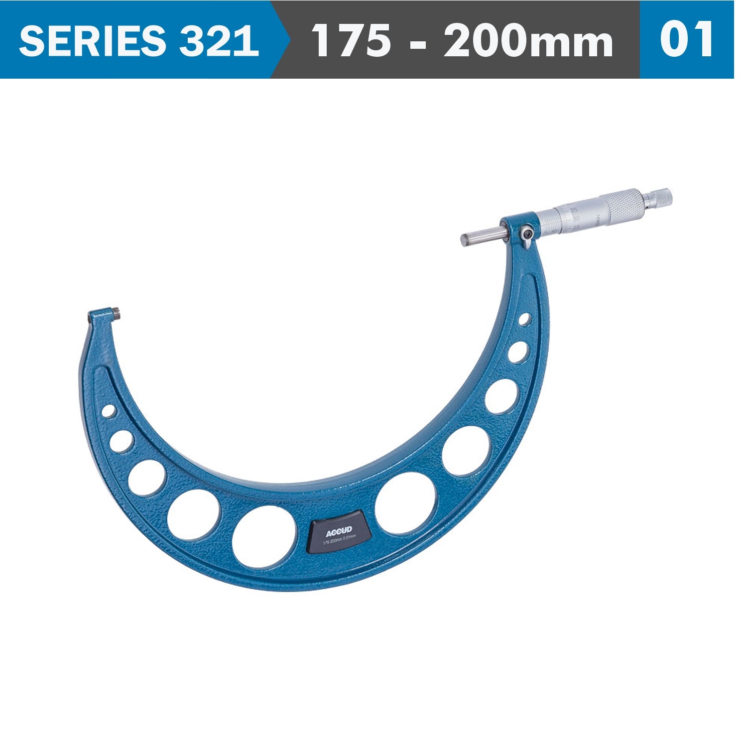 Outside Micrometer 175 200 Mm 0.007 Mm Acc. 0.01 Mm Grad.