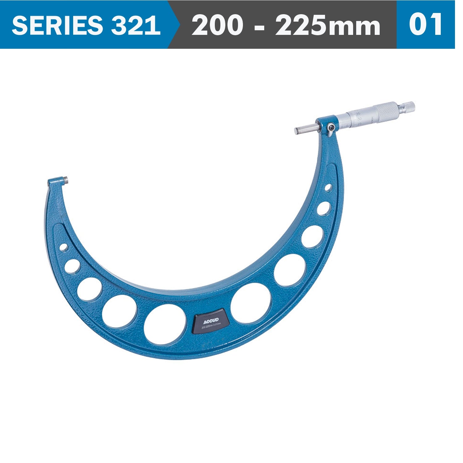 Outside Micrometer 200 225 Mm 0.008 Mm Acc. 0.01 Mm Grad.