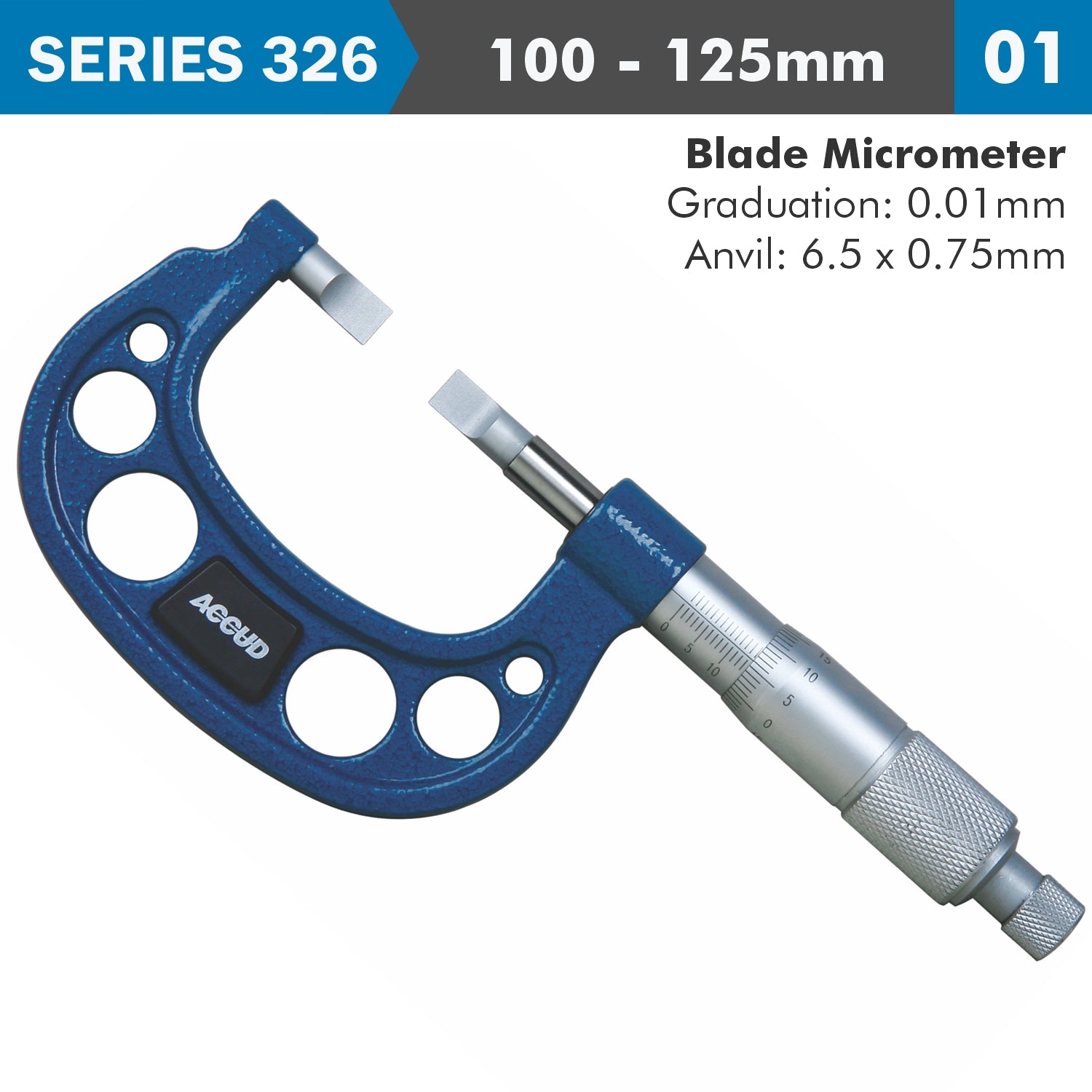 Blade Micrometer 100 125 Mm (0.01 Mm)