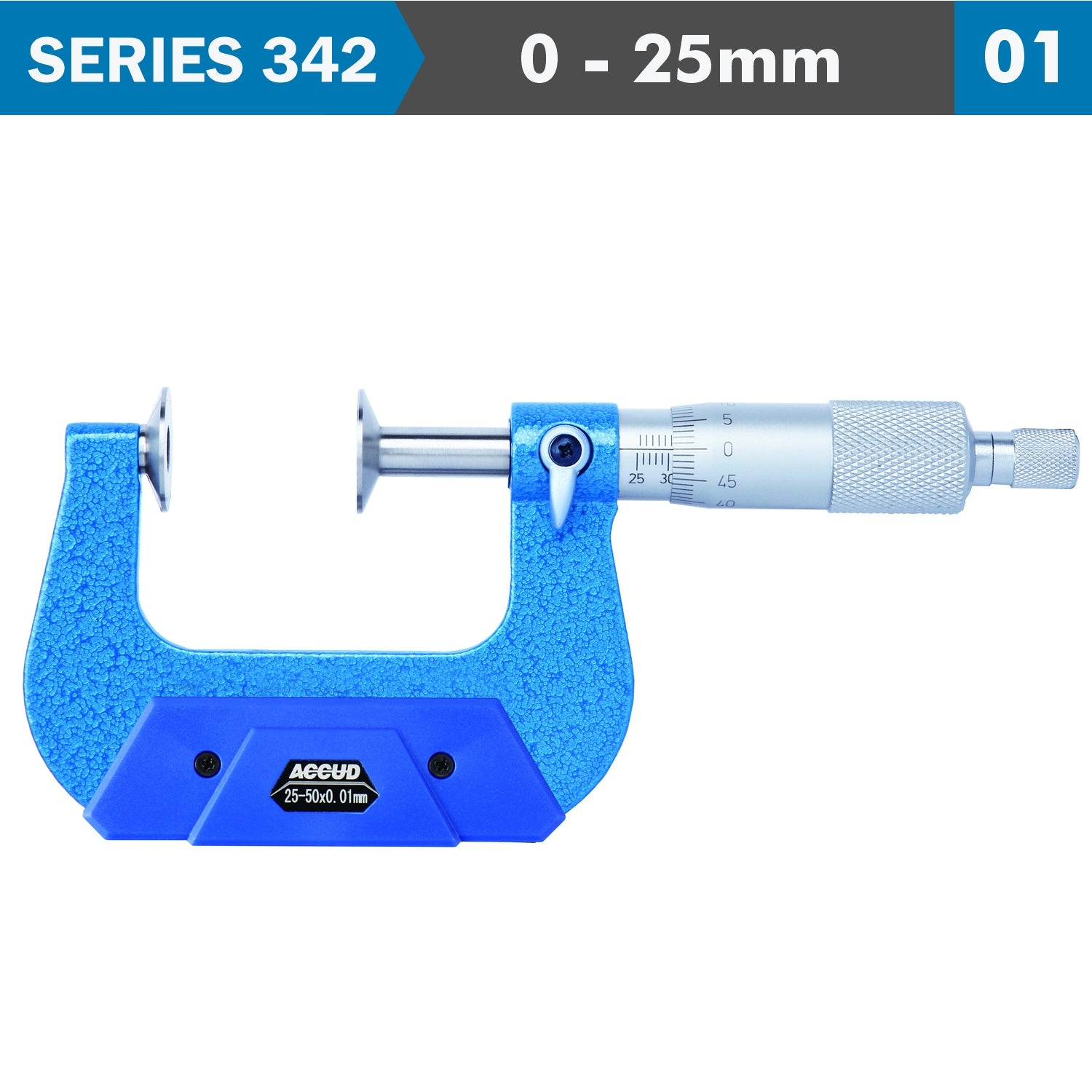 Non Rotating Spindle Disk Micrometer 0 2