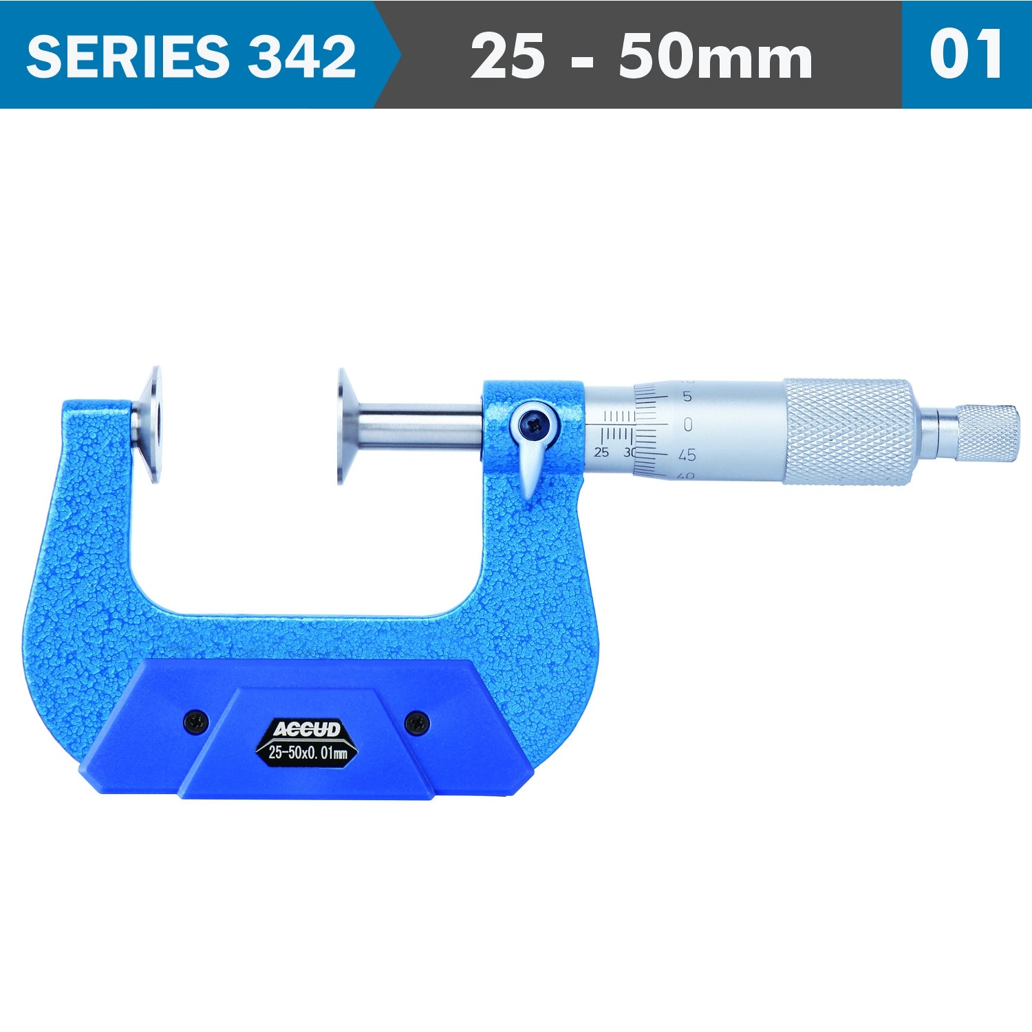 Non Rotating Spindle Disk Micrometer 25