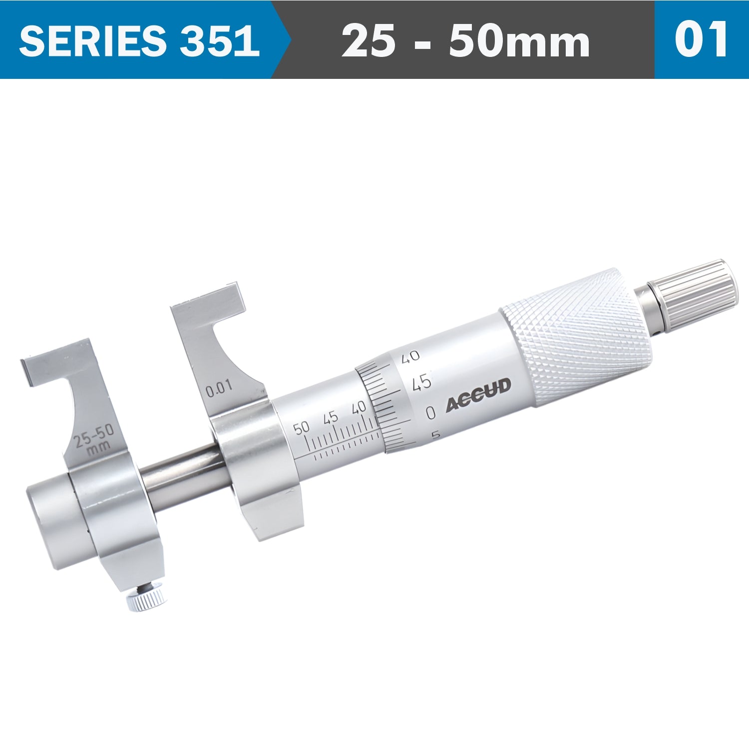 Inside Micrometer 25 50 Mm With Setting Ring 0.008 Mm Acc. 0.01 Mm Grad.