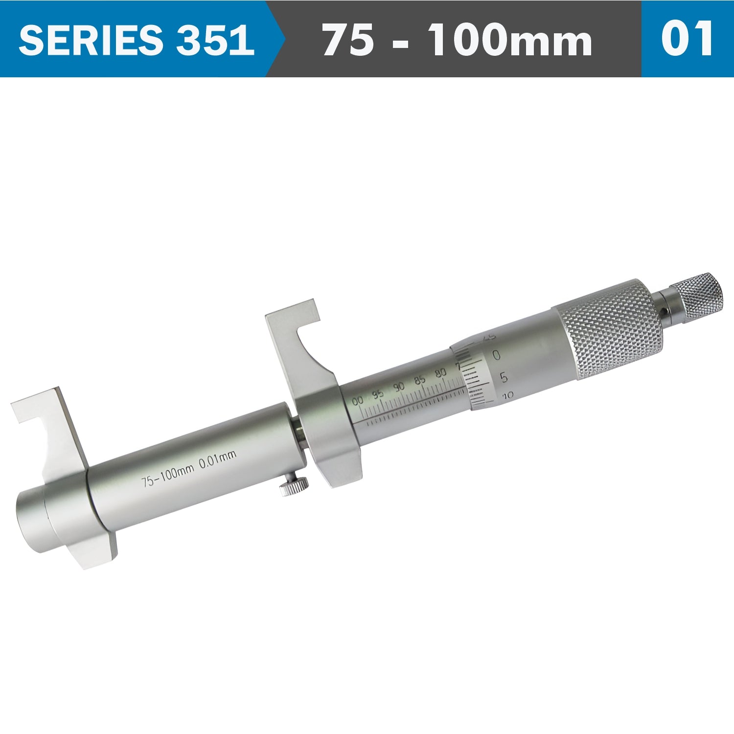 Inside Micrometer 75 100 Mm Without Setting Ring 0.010 Mm Acc. 0.01 Mm Gr