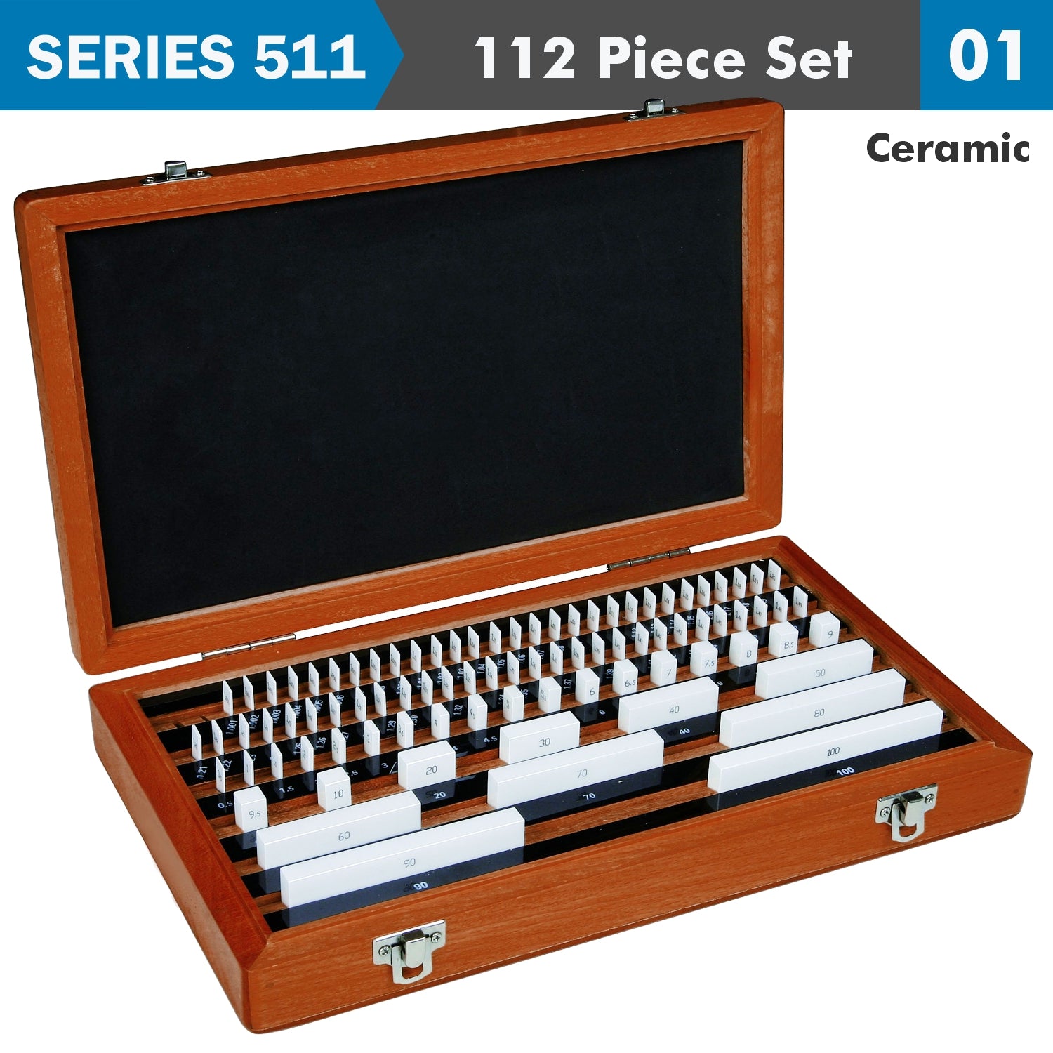 Ceramic Gauge Block Set Iso3650 Grade 1 112 Pc