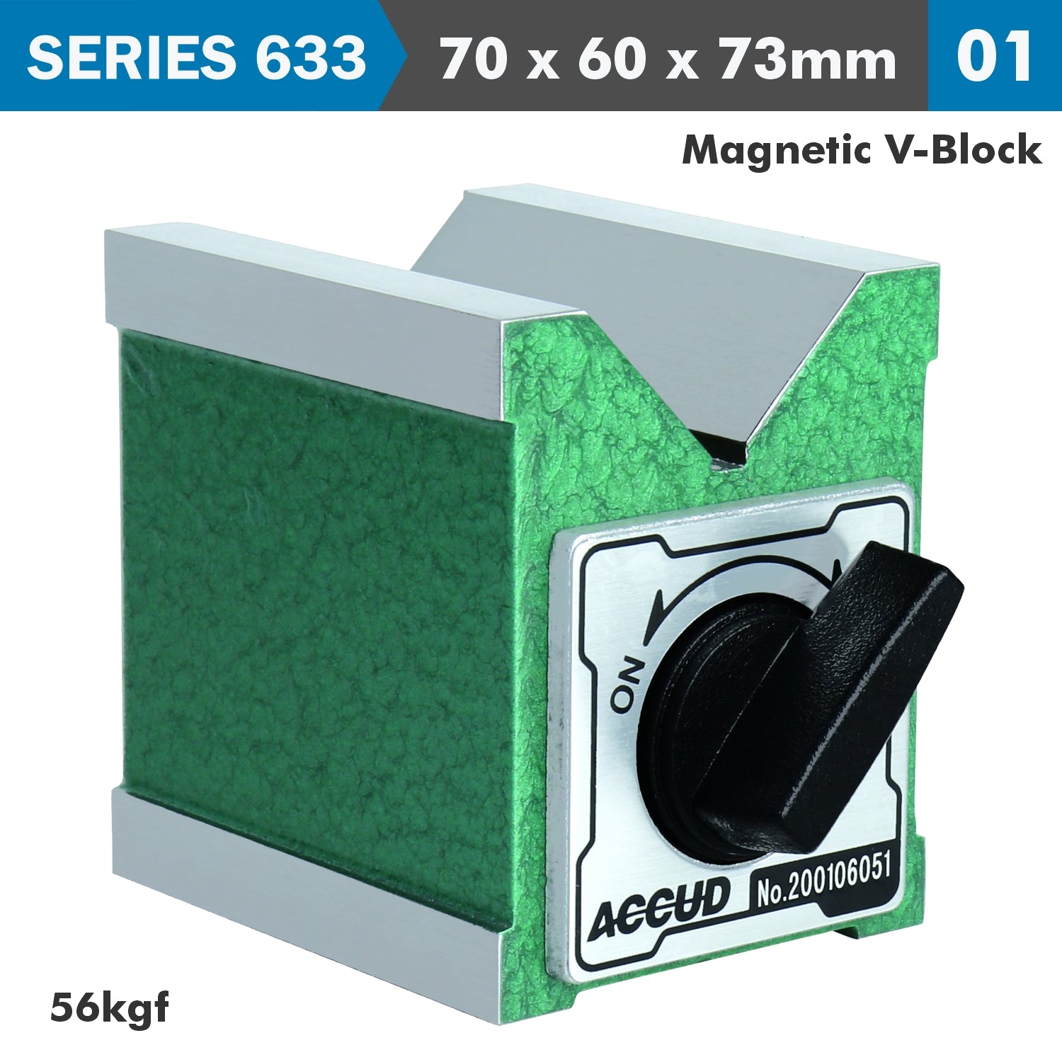 Magnetic V Block 70 X60 X73 Mm 56 Kgf