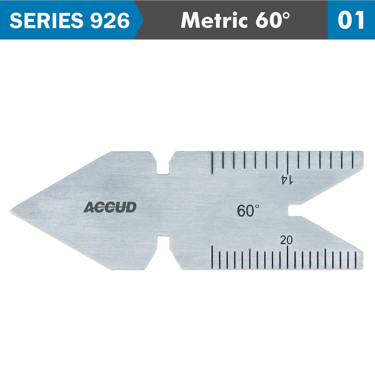 Center Gauge Metric 60 Deg. 30' Acc. 0.5 Mm & 1 Mm Grad.