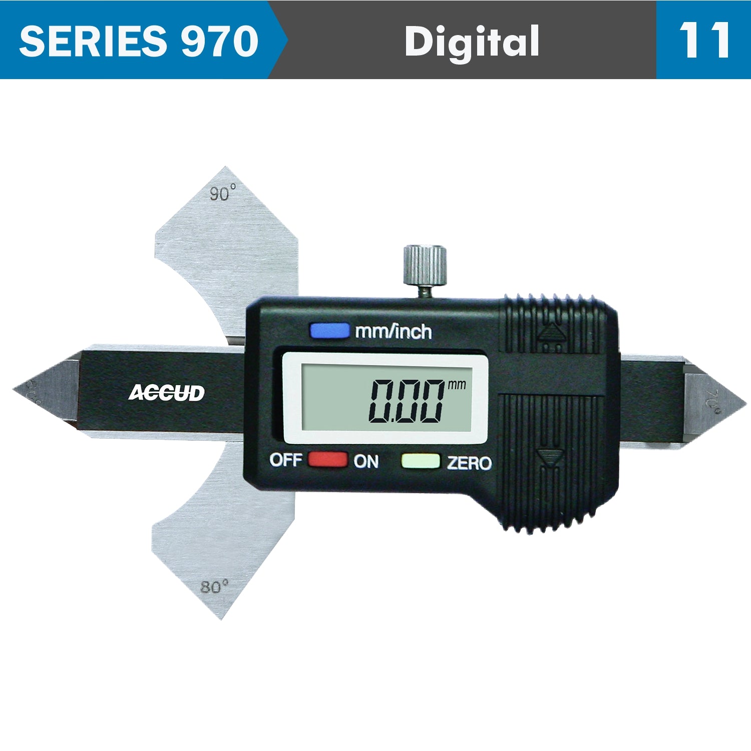 Dig. Welding Gauge 0 10 Mm/0 20 Mm/ 60,70,80,90 Deg. S/Steel