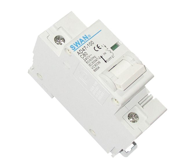 I-Circuit Breaker Din Rail Mount 80 A 1 P 6 Ka C Curve Cb Ad47 1 6180