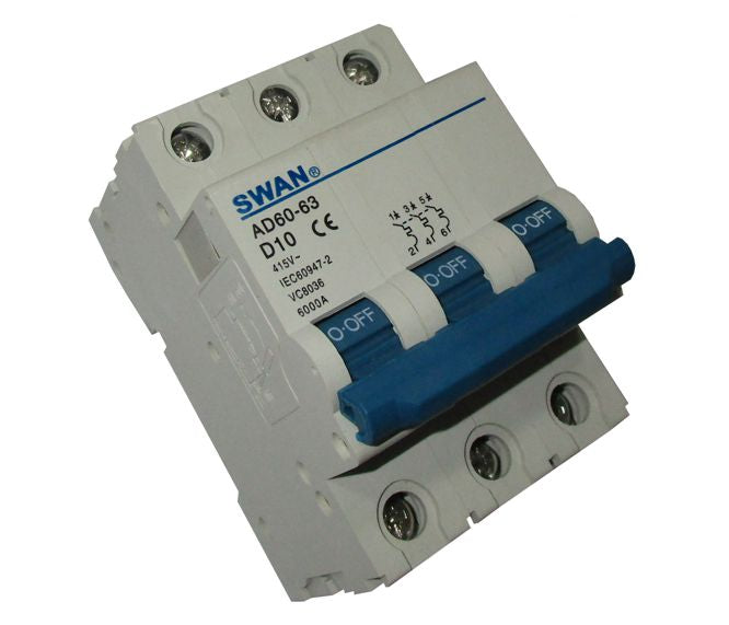 I-Circuit Breaker Din 32 A 3 P 6 Ka D Curve Cb Ad60 6332 D