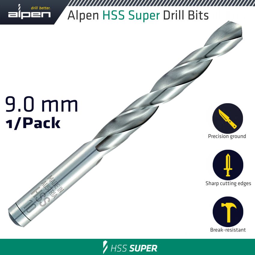 Hss Super Drill Bit 9 Mm