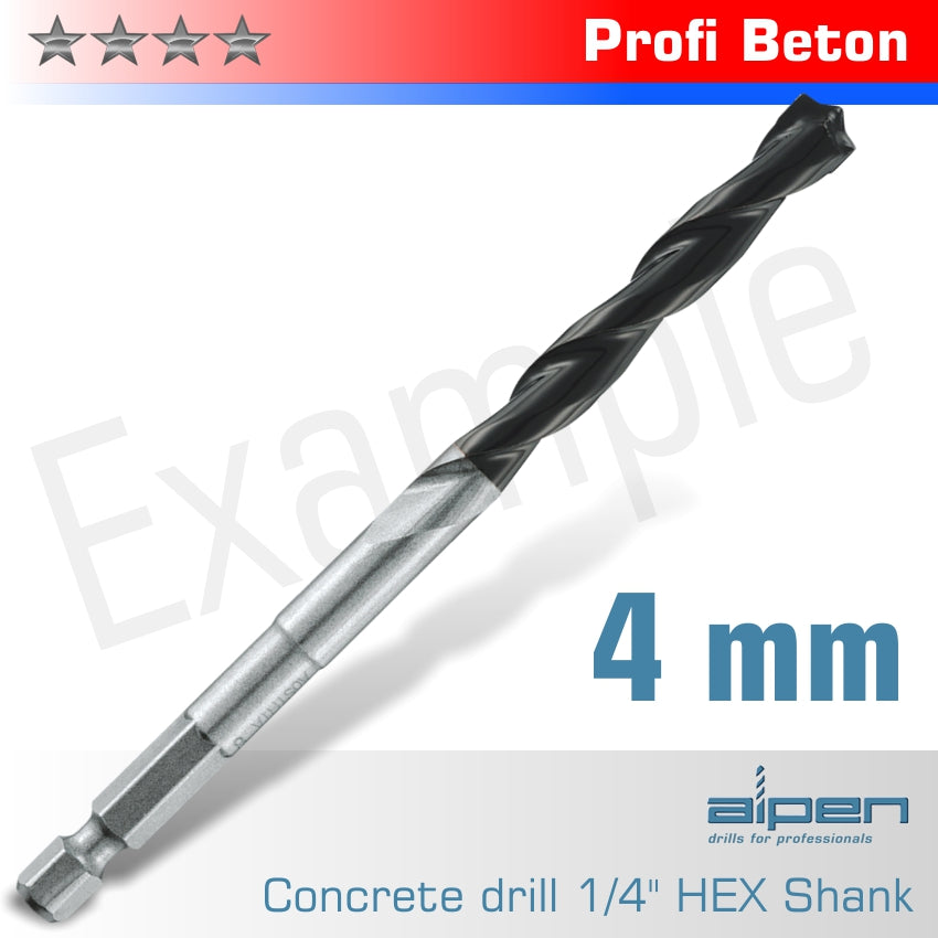 Concrete Profi Beton Drill Bit 4 Mm Hex Shank