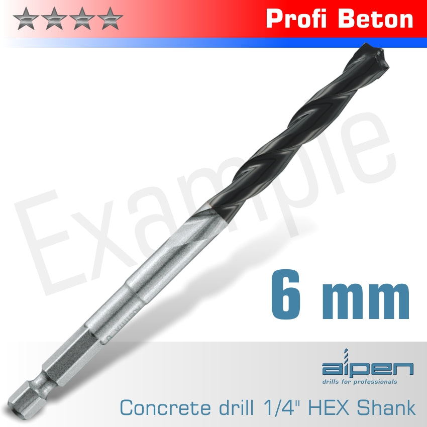 Concrete Profi Beton Drill Bit 6 Mm Hex Shank