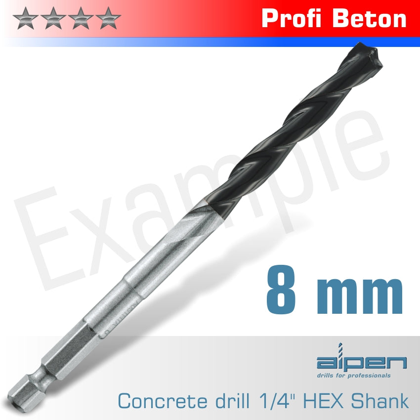 Concrete Profi Beton Drill Bit 8 Mm Hex Shank