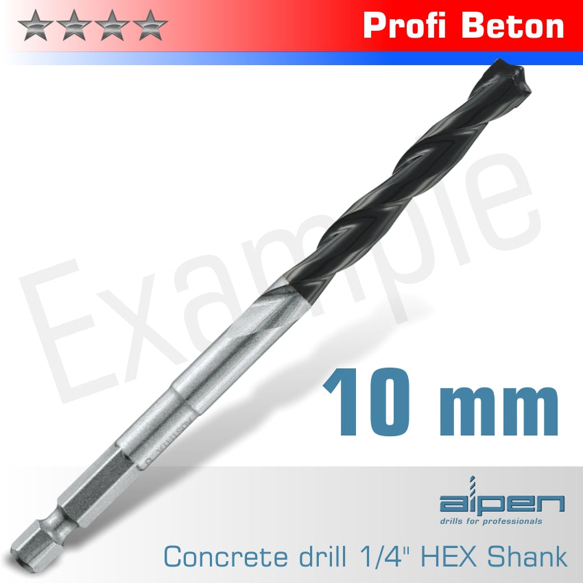 Concrete Profi Beton Drill Bit 10 Mm Hex Shank