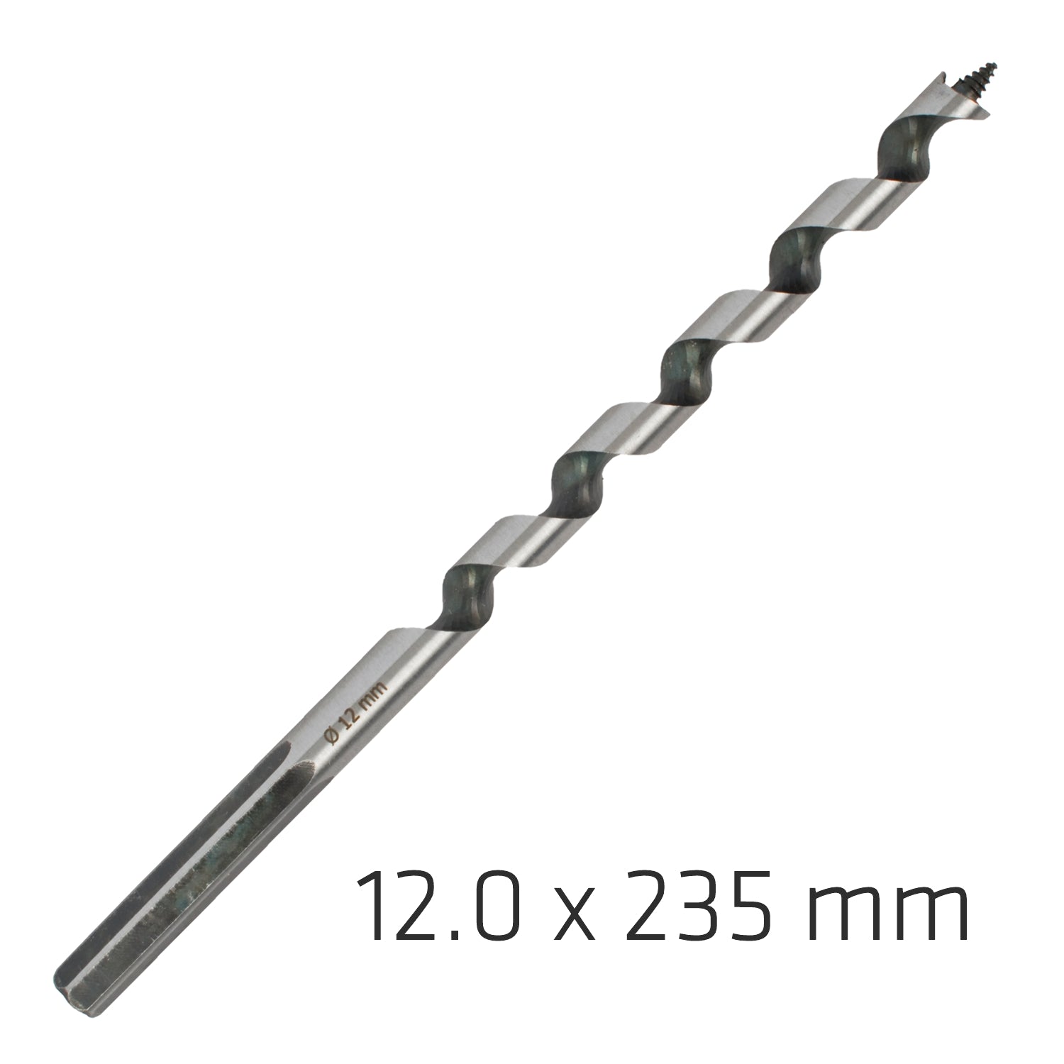 Wood Auger Drill Bit 12 X 235 Mm